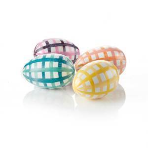 Product Image for Brushstroke Gingham Eggs - Set of 4