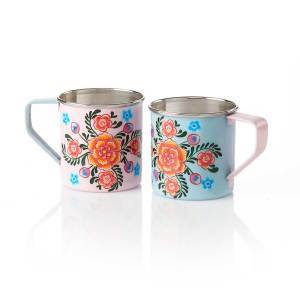 Product Image of Pastel Kashmiri Mugs - Set of 2