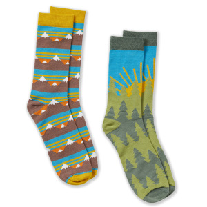 Product Image of Happy Camper Bamboo Socks, Set of 2 - Large