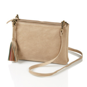 Product Image of Sandstone Leather Crossbody Bag