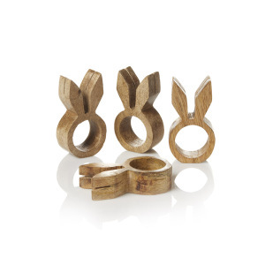 Product Image of Bunny Napkin & Card Holders - Set of 4