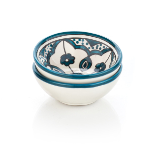 Product Image of Teal Jasmine West Bank Dipping Bowls - Set of 2