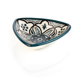 Product Image of Teal Jasmine West Bank Triangle Dish