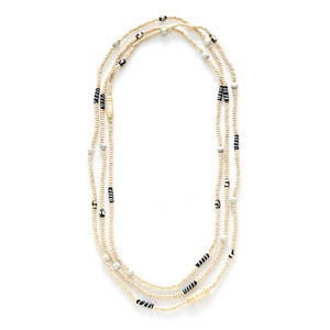 Product Image of African Batik Long Natural Necklace