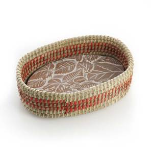 Product Image of Forest Leaves Breadwarmer in Orange Detail Basket
