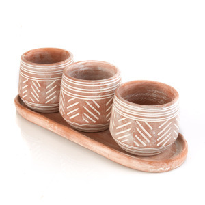 Product Image of Novo Clay Planters - Set of 3