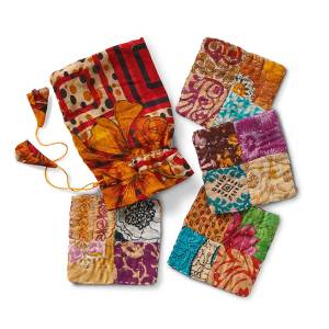 Product Image of Patchwork Kantha Coasters - Set of 4