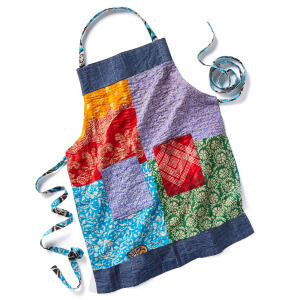Product Image of Upcycled Sari & Denim Apron