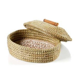 Product Image for Lidded Double Vine Breadwarmer