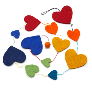 Product Image of Rainbow Heart Garland