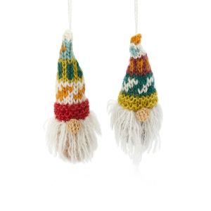 Product Image of Knitted Gnome Ornaments - Set of 2