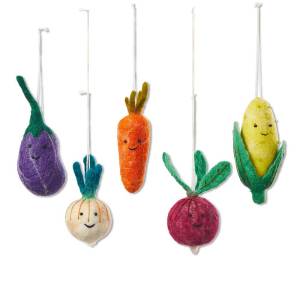 Product Image for Produce Pals Ornaments - Set of 5