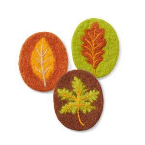 Product Image of Felt Leaf Scrubbers - Set of 3