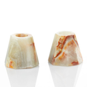 Product Image of Onyx Taper Candle Holders - Set of 2