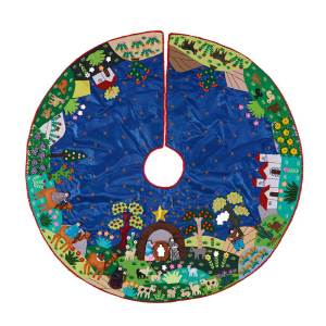 Arpillera Nativity Tree Skirt