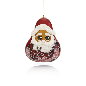 Product Image of Jolly Santa Gourd Ornament