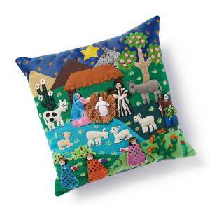 Product Image of Arpillera Nativity Pillow