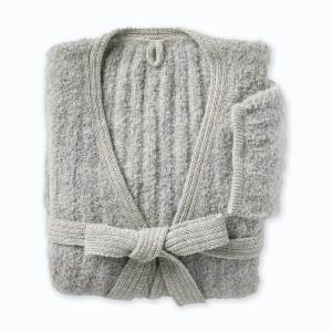 Product Image of Soft Gray Boucle Alpaca Robe