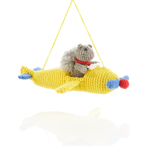 Product Image of Pilot Squirrel Crochet Critter Ornament