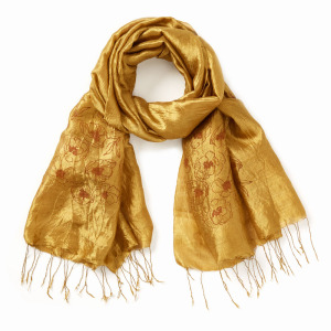 Product Image of Gold Dust Wildflower Silk Scarf