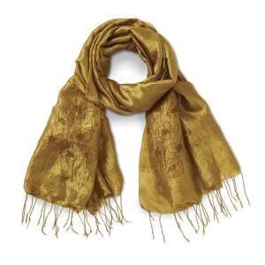 Product Image of Gold Dust Wildflower Silk Scarf