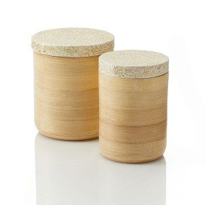 Product Image of Lim Dom Bamboo Canisters - Set of 2