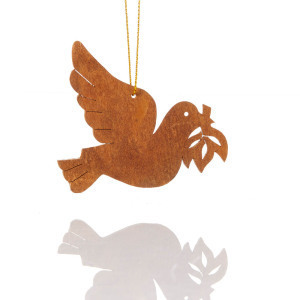 Product Image of Cinnamon Bark Peace Dove Ornament