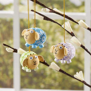 Product Image of Quilled Pastel Lamb Ornaments - Set of 3
