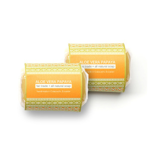 Product Image of Aloe Vera Papaya Soaps - Set of 2