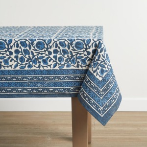 Product Image of Indigo Dabu Floral Tablecloths