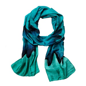 Product Image of Ocean Wave Silk Scarf