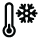 Thermometer and SnowFlake Icon