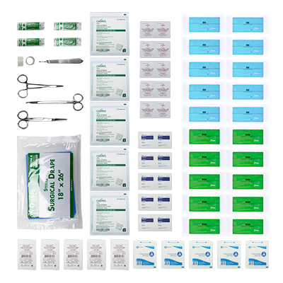 76pc. piece suture kit
