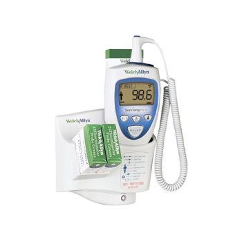 THERMOMETER,ELECT W/RECTAL PROB/WELL 9FT CORD,SECURTIY LOC ID FILED,EA