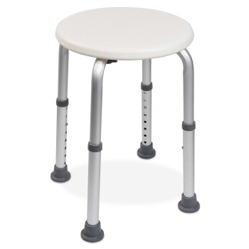STOOL,SHOWER SAFETY TOOL-FREEASSEMBLY WHT 300LBS,EACH