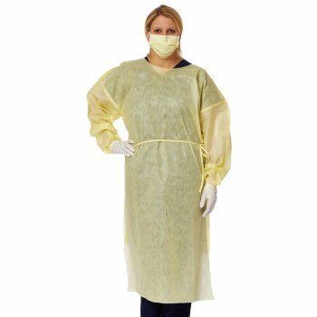 GOWN,PROCEDURE,PROTECTIVE,QUICKLYCOMPLY,X-LARGE,YELLOW,NONSTERILE,10/BG