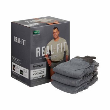 UNDERWEAR,ABSORBENT,REAL FIT,DEPEND,MALE,ADULT,LARGE/X-LARGE,24/CS