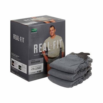 UNDERWEAR,ABSORBENT,REAL FIT,DEPEND,MALE,ADULT,LARGE/X-LARGE,12/PK