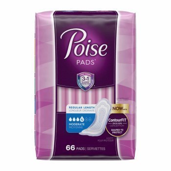 PAD,INCONT,POISE,MODERATE,132/CS