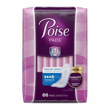 PAD,INCONT,POISE,MODERATE,66/PK