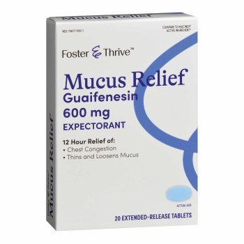 MUCUS RELIEF ER,TAB 600MG,20/CT