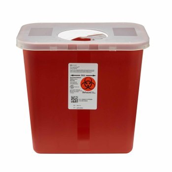 CONTAINER,SHARPS RED 2GL W/LID,20/CS