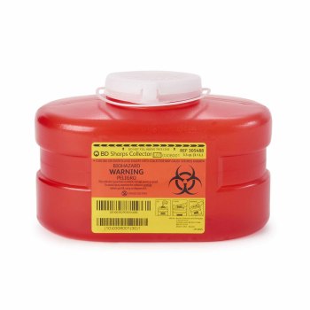 CONTAINER, SHARPS RED 3.3QT,24/CS