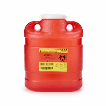 CONTAINER, SHARPS RED 6.9QT,12/CS