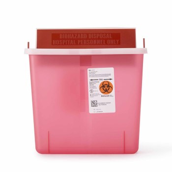 CONTAINER, SHARPS RED 5QT MAILBOX STYLE,20/CS