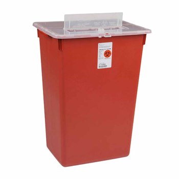 CONTAINER, SHARPS RED 10GL RIGPLAS,6/CS