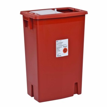 CONTAINER, SHARPS RED 12GL W/SLIDE TOPLID,10/CS
