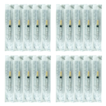 Exel Luer Lock Syringe w/ Needle, 3mL, 20G x 1, 100/Box
