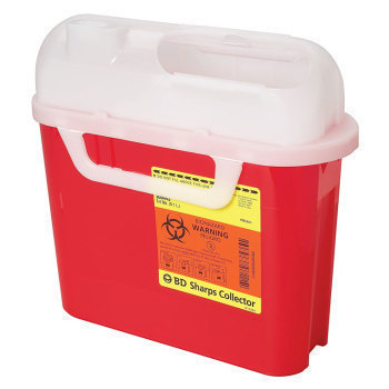 CONTAINER,SHARPS,5.4 QT,WALL,RED,20/CASE