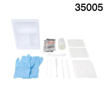 KIT,TRACH CARE,3 COMP SALINE TRAY,NITRILE,SALINE,PERO,20/CS, Anesthesia ...